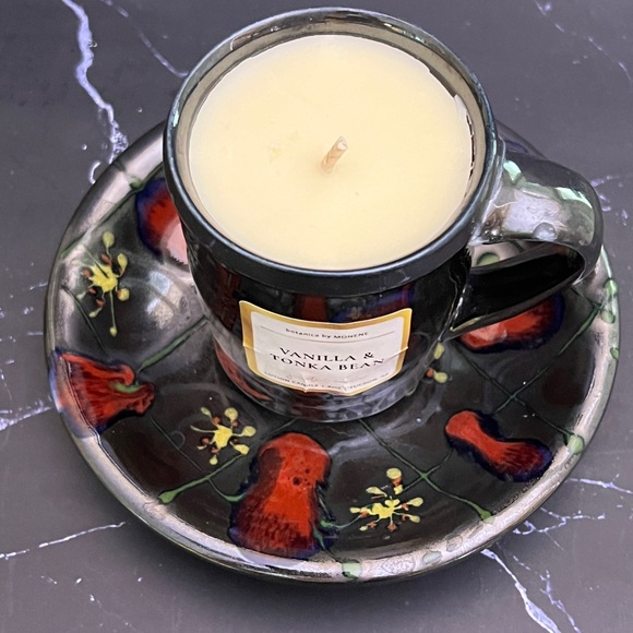 MDWald Teacup and Saucer Massage Lotion Candle Signed Porcelain - Picture 12 of 13